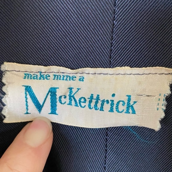 Vintage McKettrick Dress Hourglass Double Breasted 50s Day To Evening XS Small - Picture 10 of 10